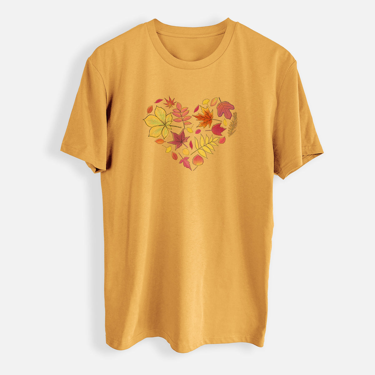 Vibrant Fall Heart - Mens Everyday Staple Tee