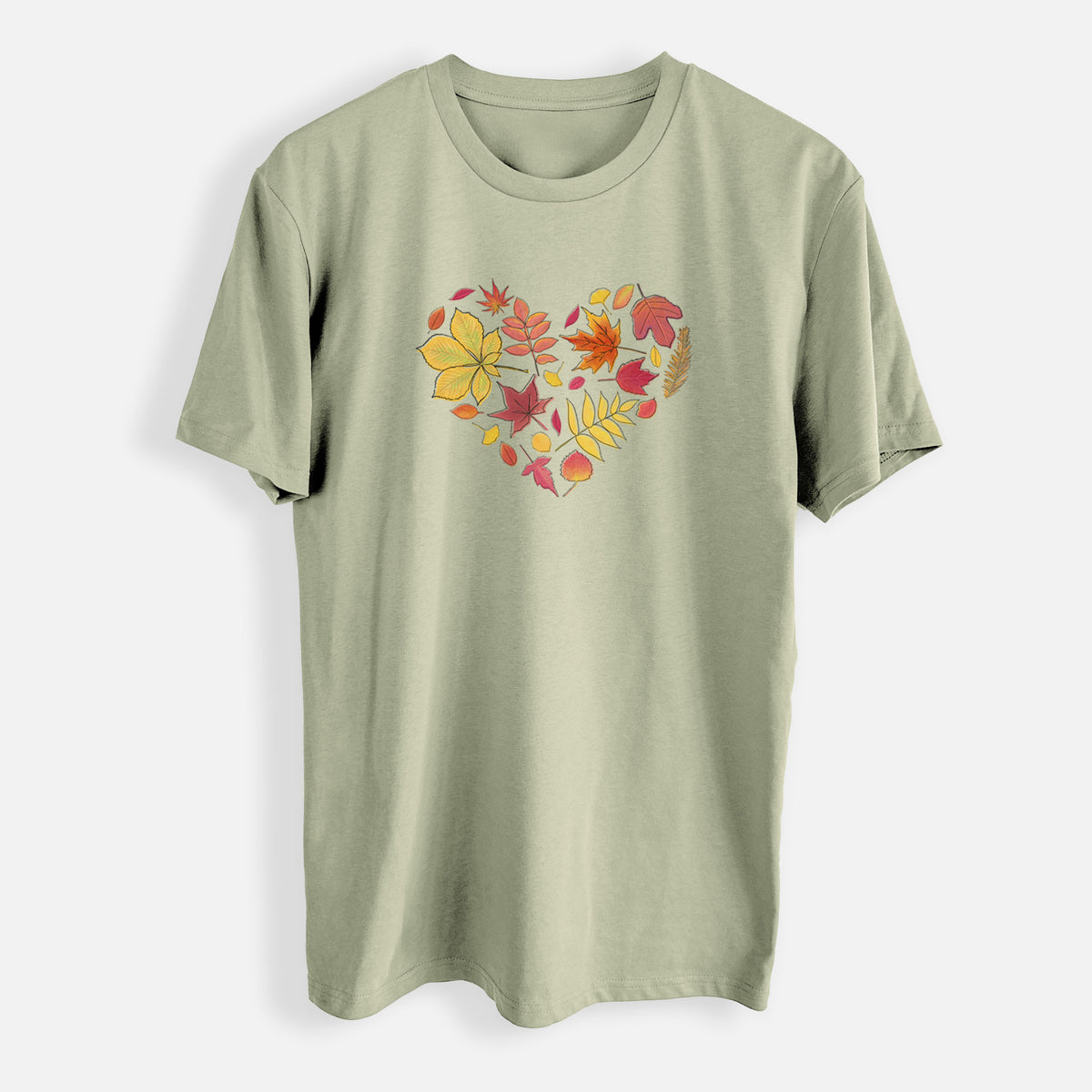 Vibrant Fall Heart - Mens Everyday Staple Tee