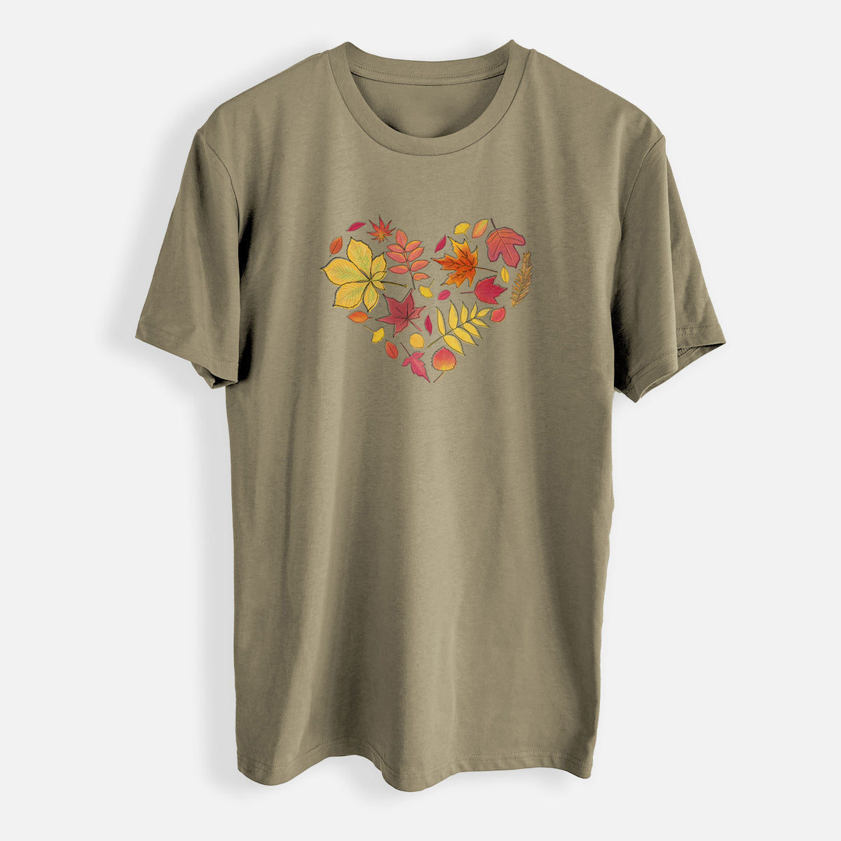 Vibrant Fall Heart - Mens Everyday Staple Tee