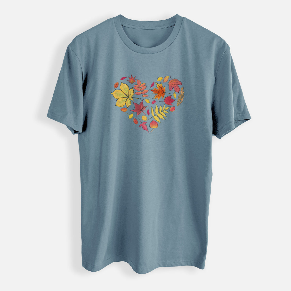 Vibrant Fall Heart - Mens Everyday Staple Tee