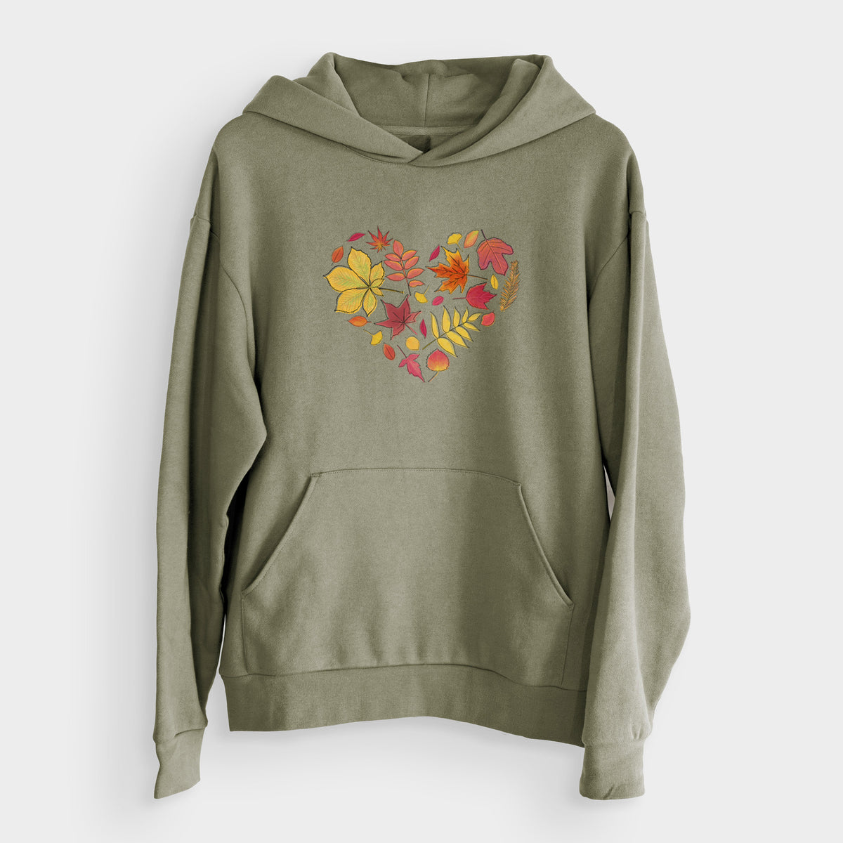 Vibrant Fall Heart  - Bodega Midweight Hoodie