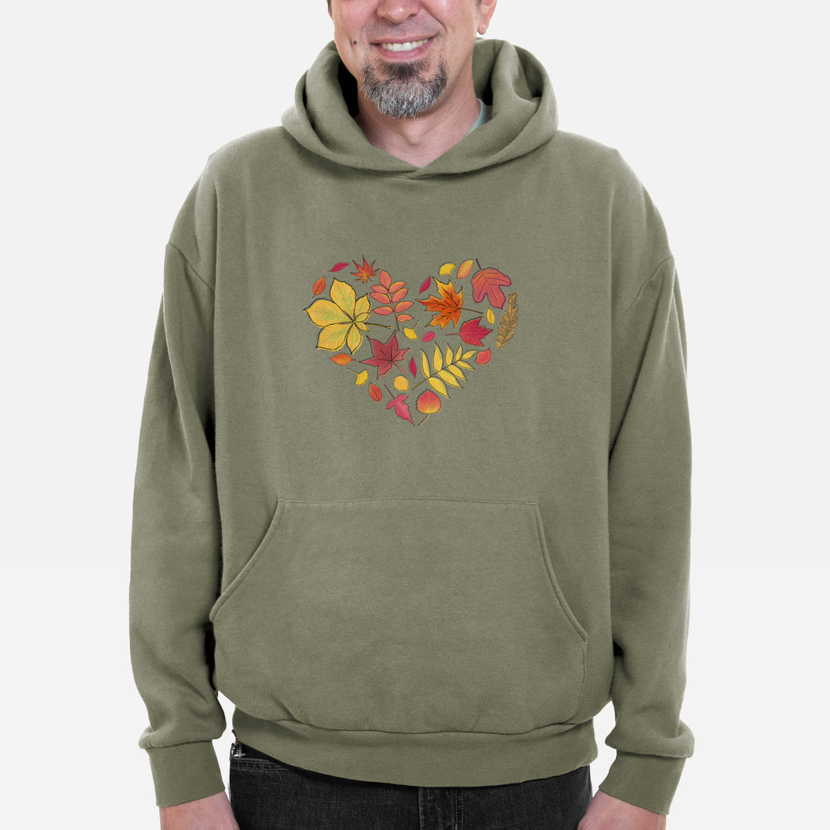 Vibrant Fall Heart  - Bodega Midweight Hoodie