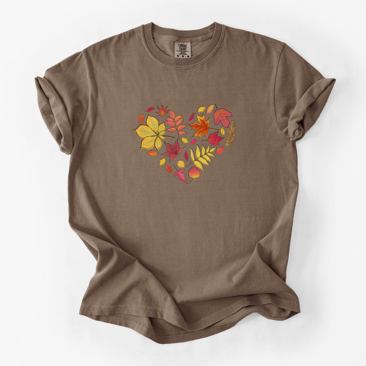 Vibrant Fall Heart - Unisex Comfort Colors Garment-Dyed Heavyweight T-shirt
