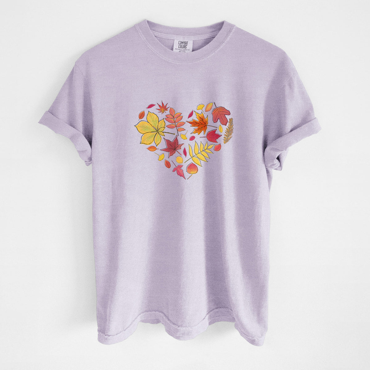 Vibrant Fall Heart - Unisex Comfort Colors Garment-Dyed Heavyweight T-shirt