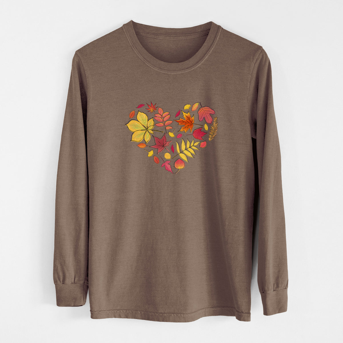Vibrant Fall Heart - Unisex Comfort Colors 100% Cotton Long Sleeve