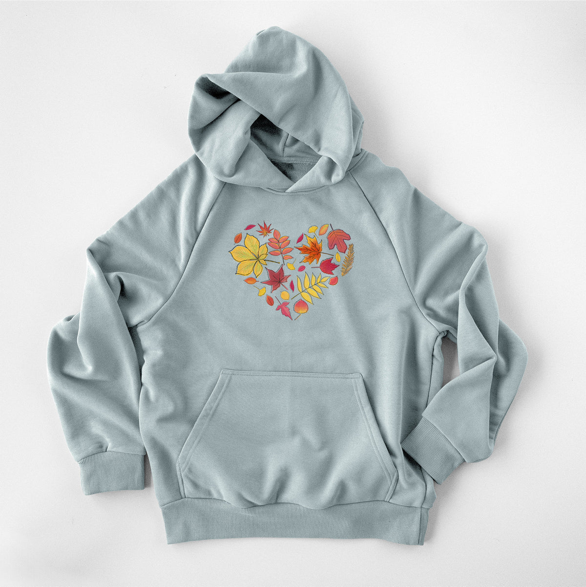 Vibrant Fall Heart - UltraLuxe Heavyweight French Terry Hoodie