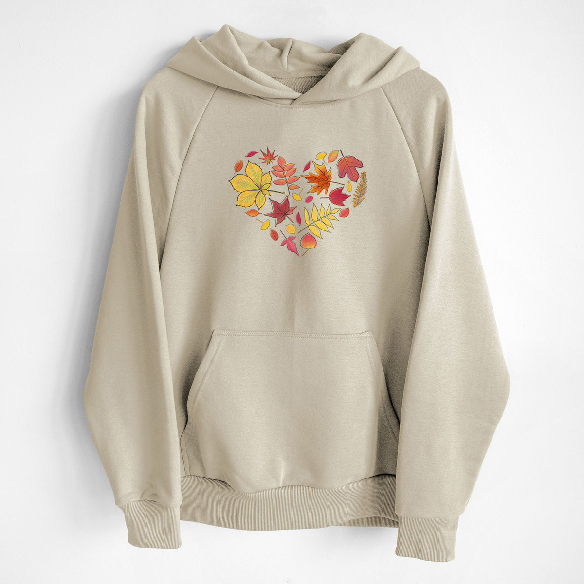 Vibrant Fall Heart - UltraLuxe Heavyweight French Terry Hoodie