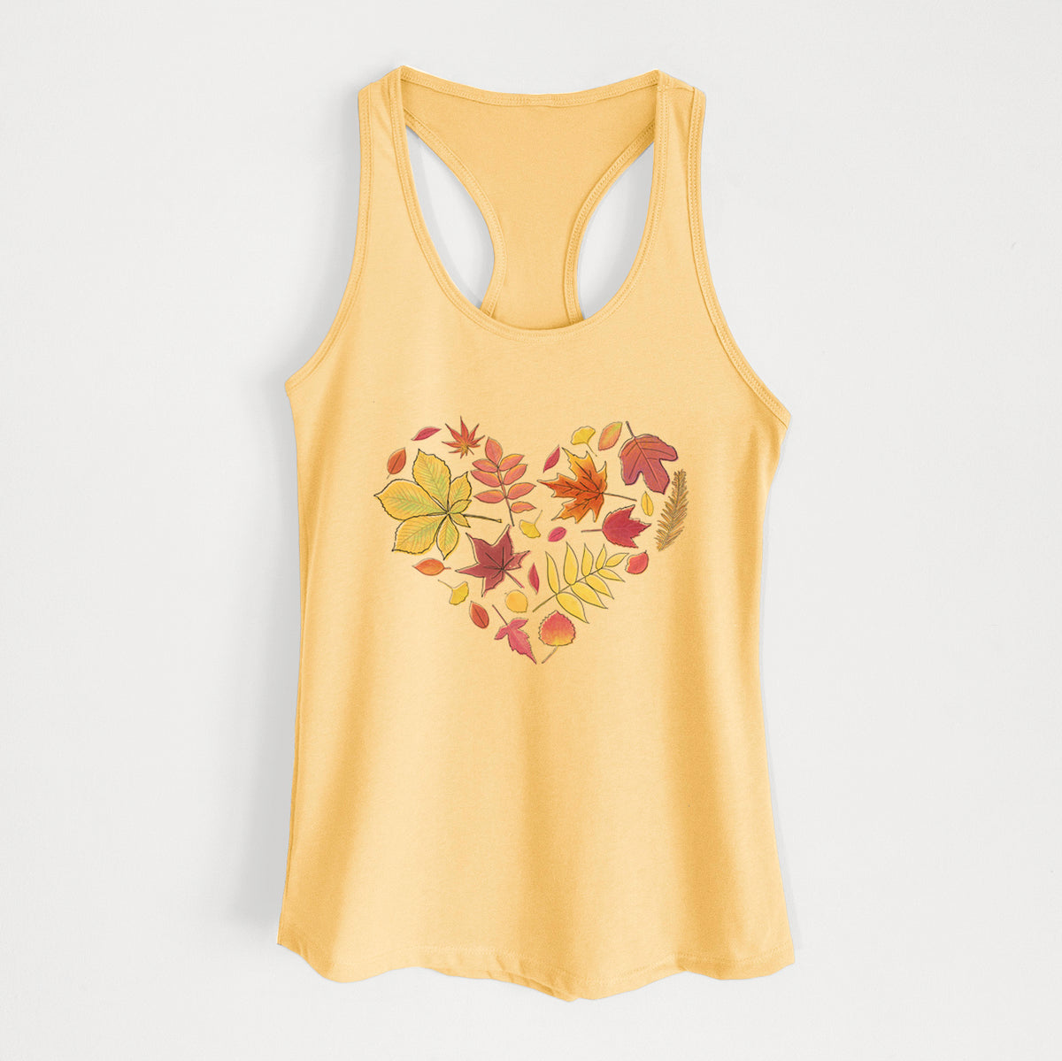 Vibrant Fall Heart - Women&#39;s Racerback Tanktop