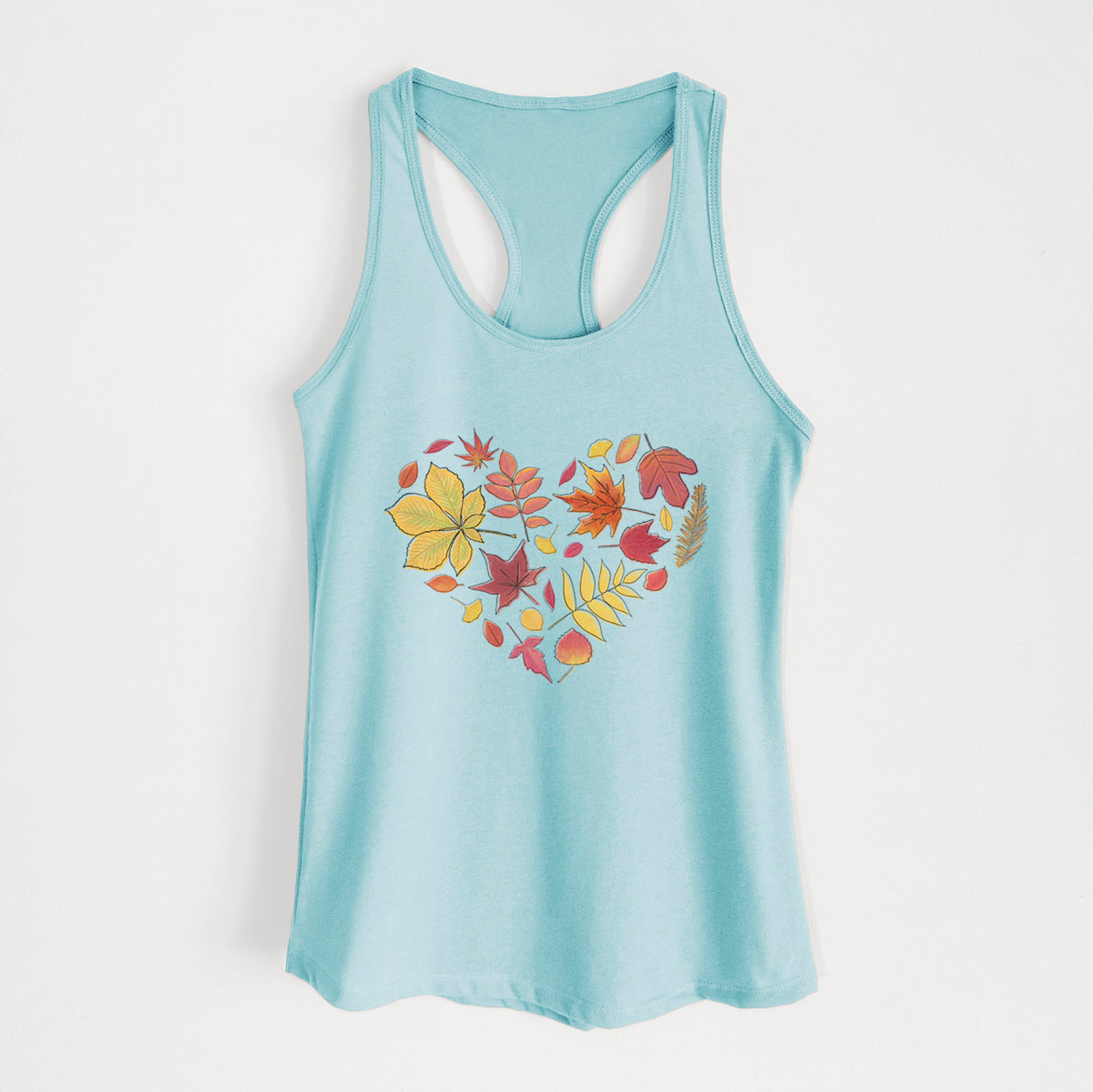 Vibrant Fall Heart - Women&#39;s Racerback Tanktop