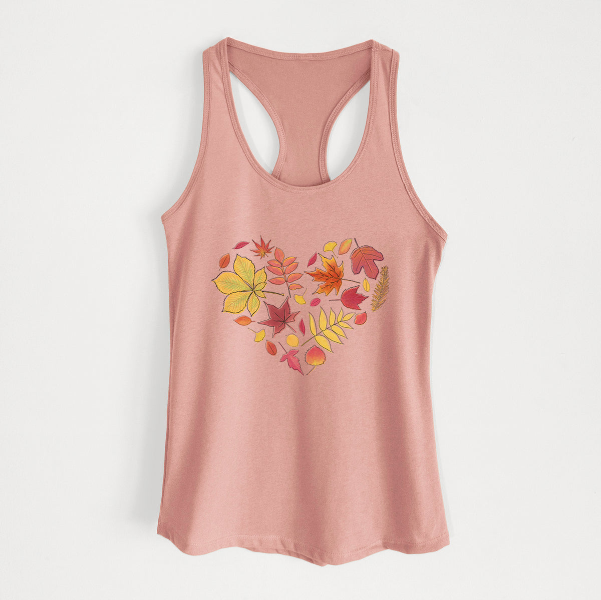 Vibrant Fall Heart - Women&#39;s Racerback Tanktop