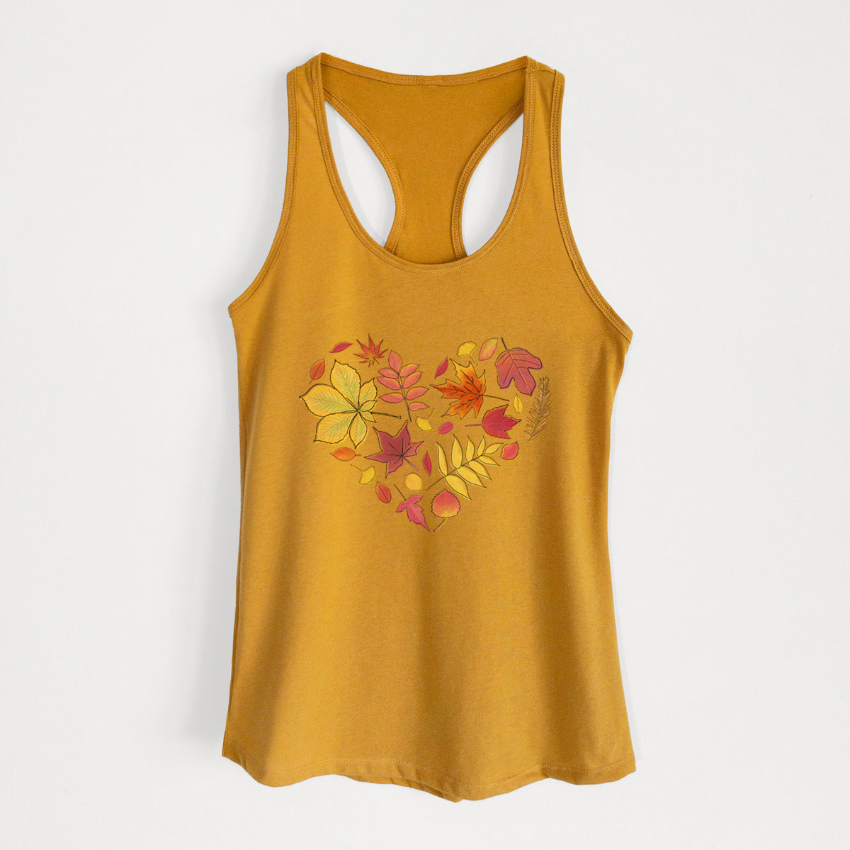 Vibrant Fall Heart - Women&#39;s Racerback Tanktop