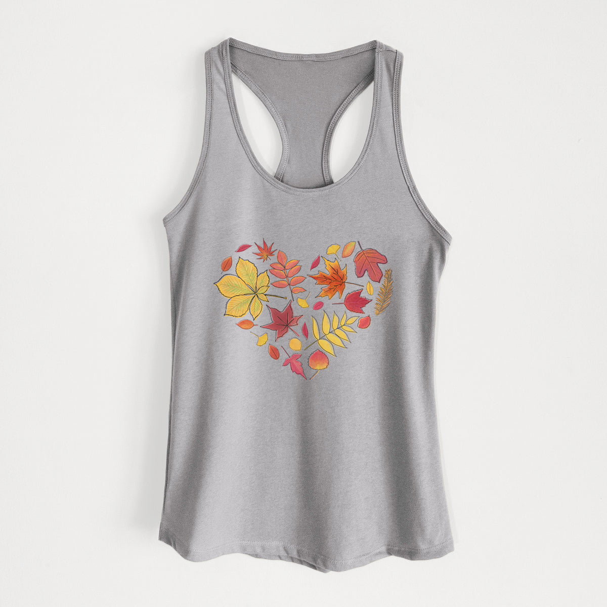 Vibrant Fall Heart - Women&#39;s Racerback Tanktop