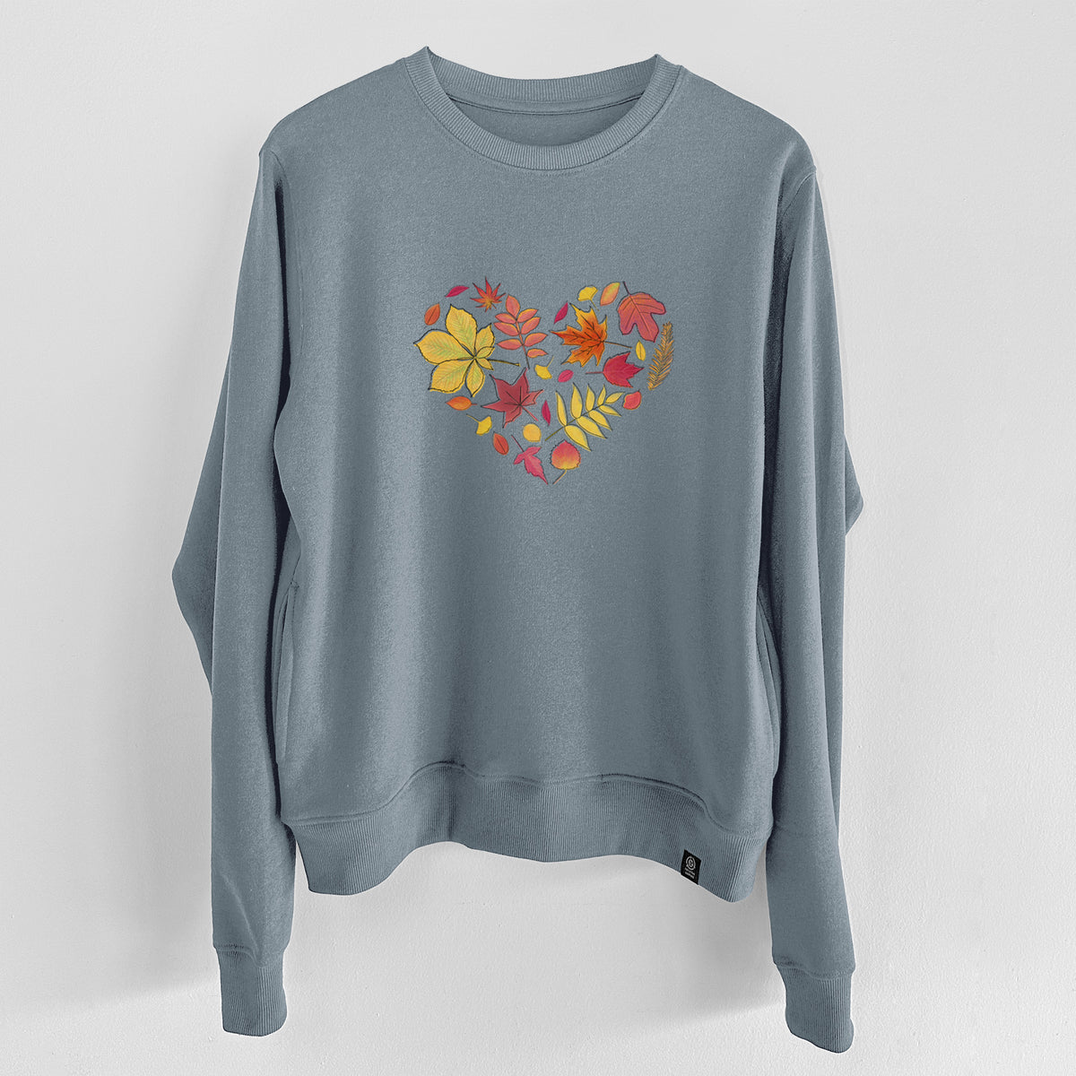 Vibrant Fall Heart  - Unisex Reclaimed Crewneck Sweatshirt