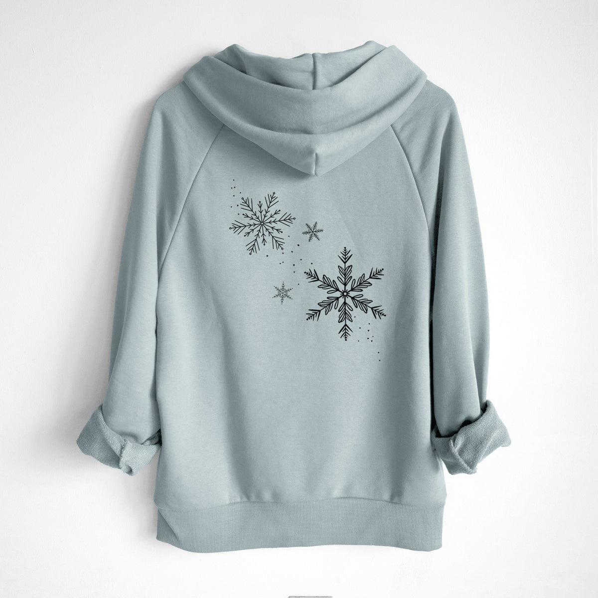 Falling Snowflakes - UltraLuxe Heavyweight French Terry Hoodie