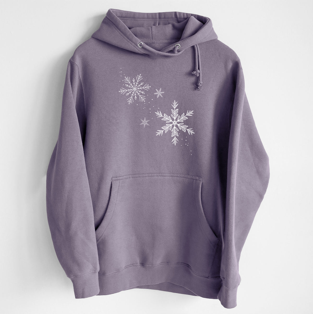 Falling Snowflakes - Heavyweight Fleece Hoodie
