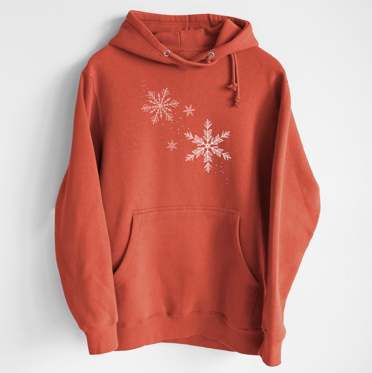 Falling Snowflakes - Heavyweight Fleece Hoodie