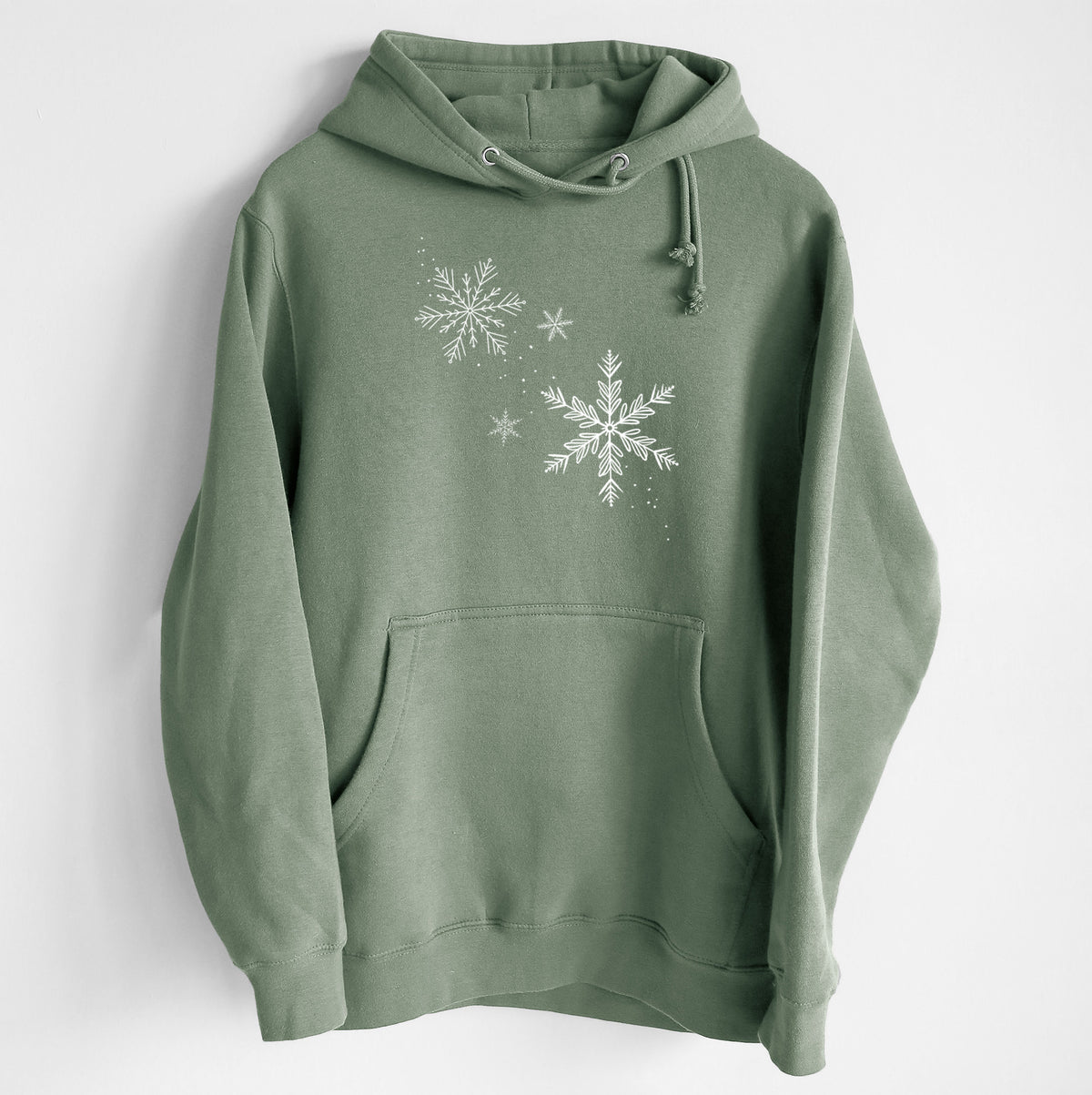 Falling Snowflakes - Heavyweight Fleece Hoodie