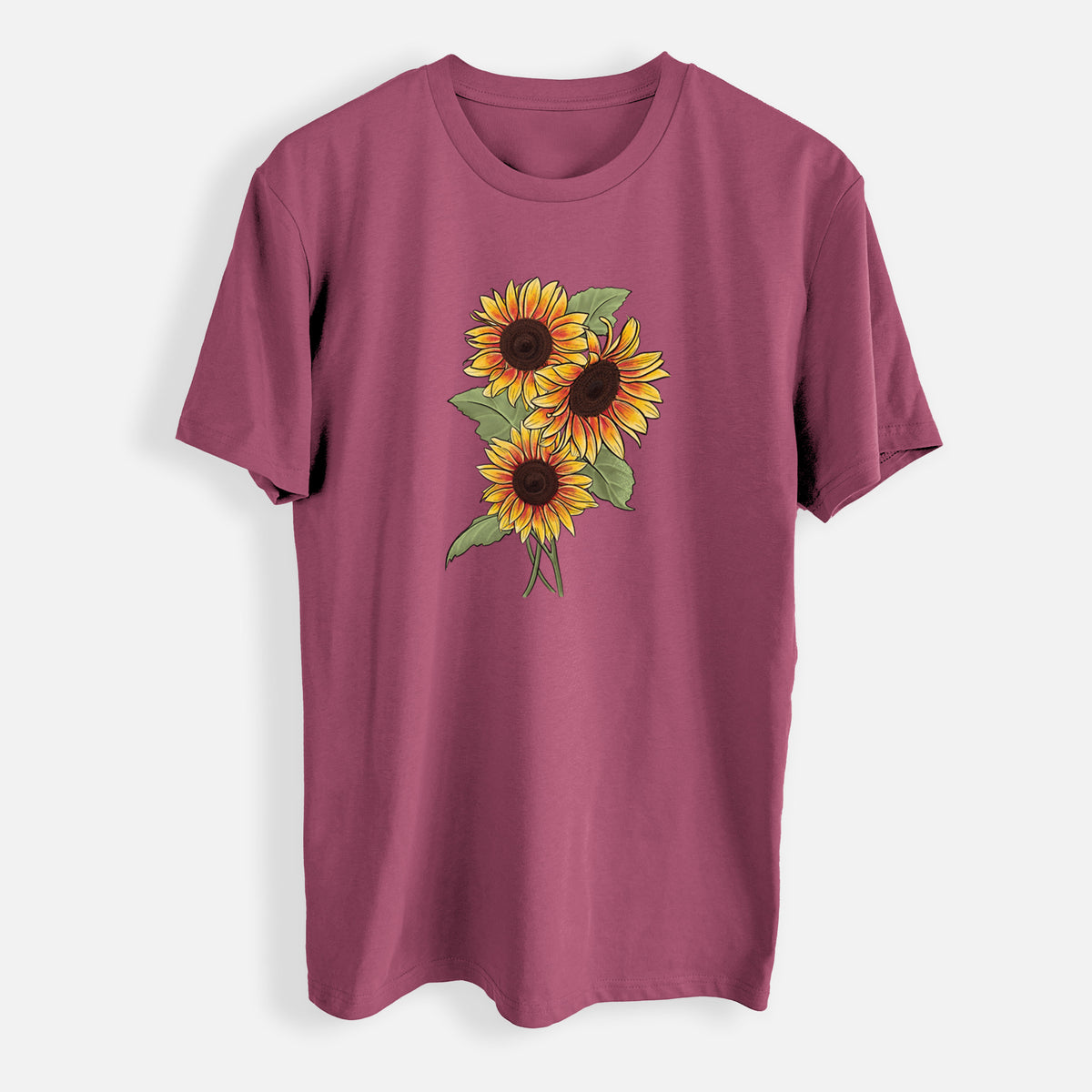 Firecracker Sunflowers - Helianthus annuus - Mens Everyday Staple Tee