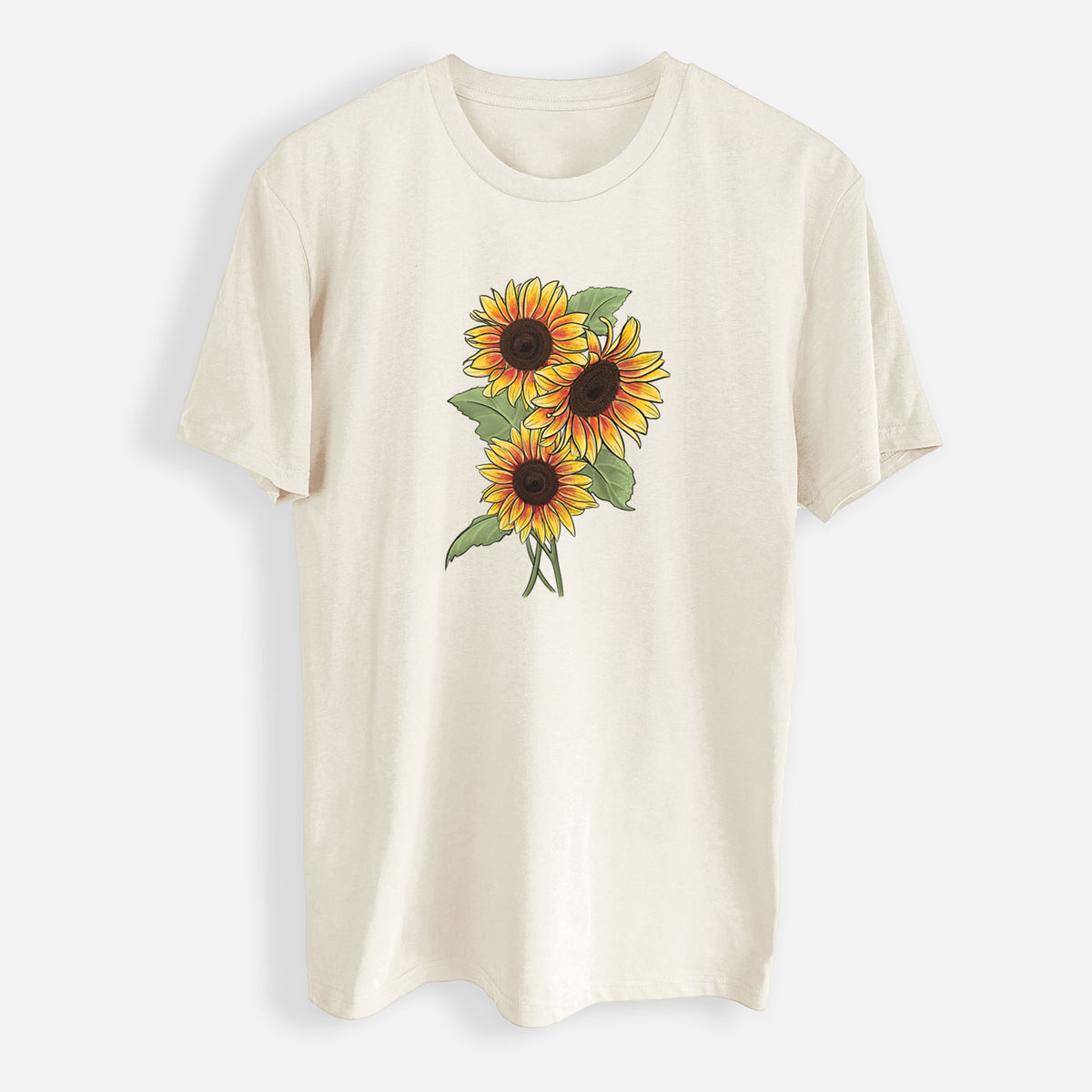 Firecracker Sunflowers - Helianthus annuus - Mens Everyday Staple Tee