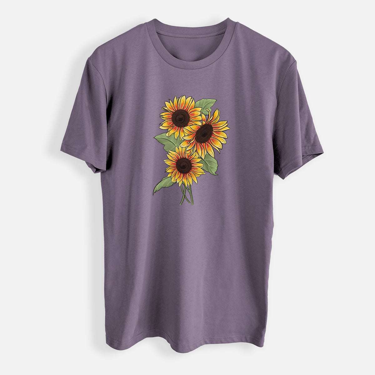 Firecracker Sunflowers - Helianthus annuus - Mens Everyday Staple Tee