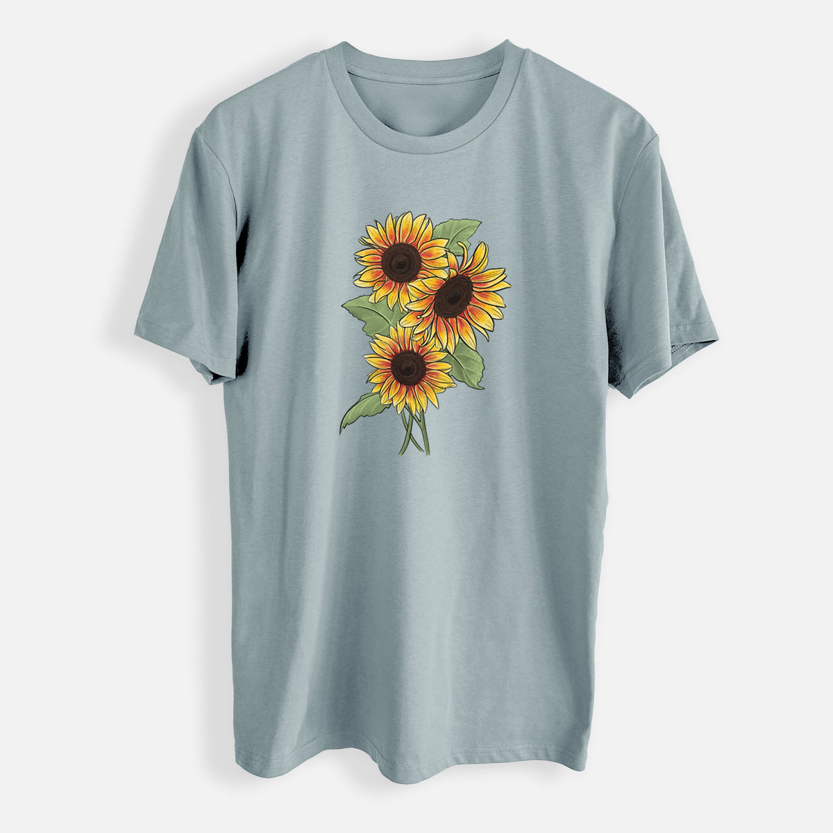 Firecracker Sunflowers - Helianthus annuus - Mens Everyday Staple Tee