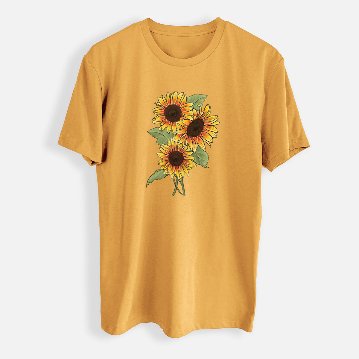 Firecracker Sunflowers - Helianthus annuus - Mens Everyday Staple Tee