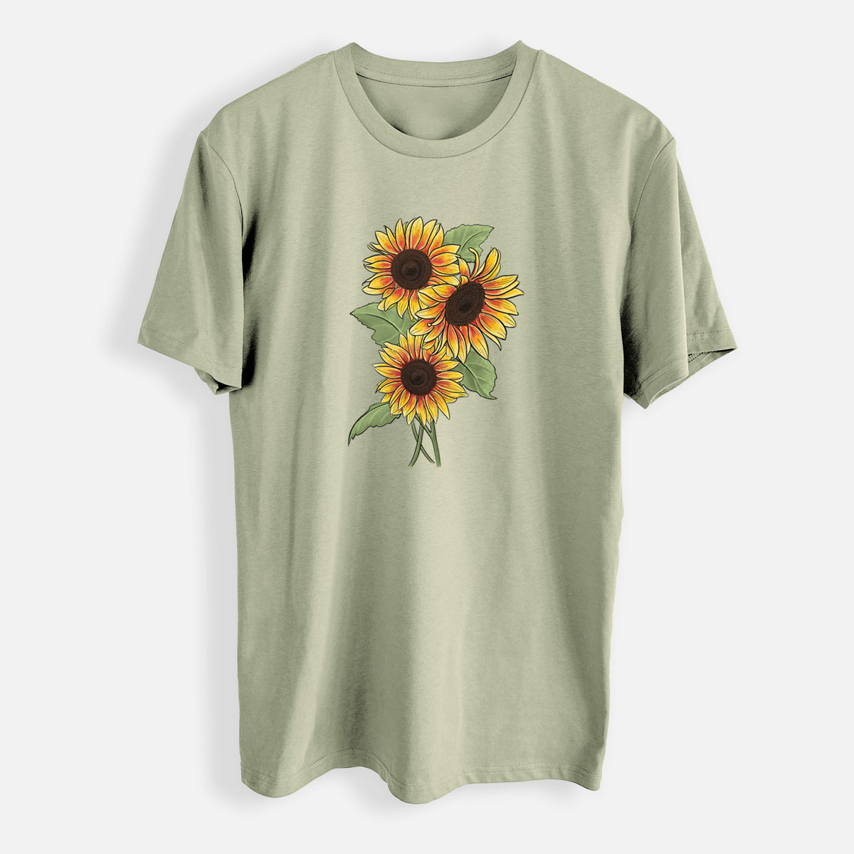 Firecracker Sunflowers - Helianthus annuus - Mens Everyday Staple Tee