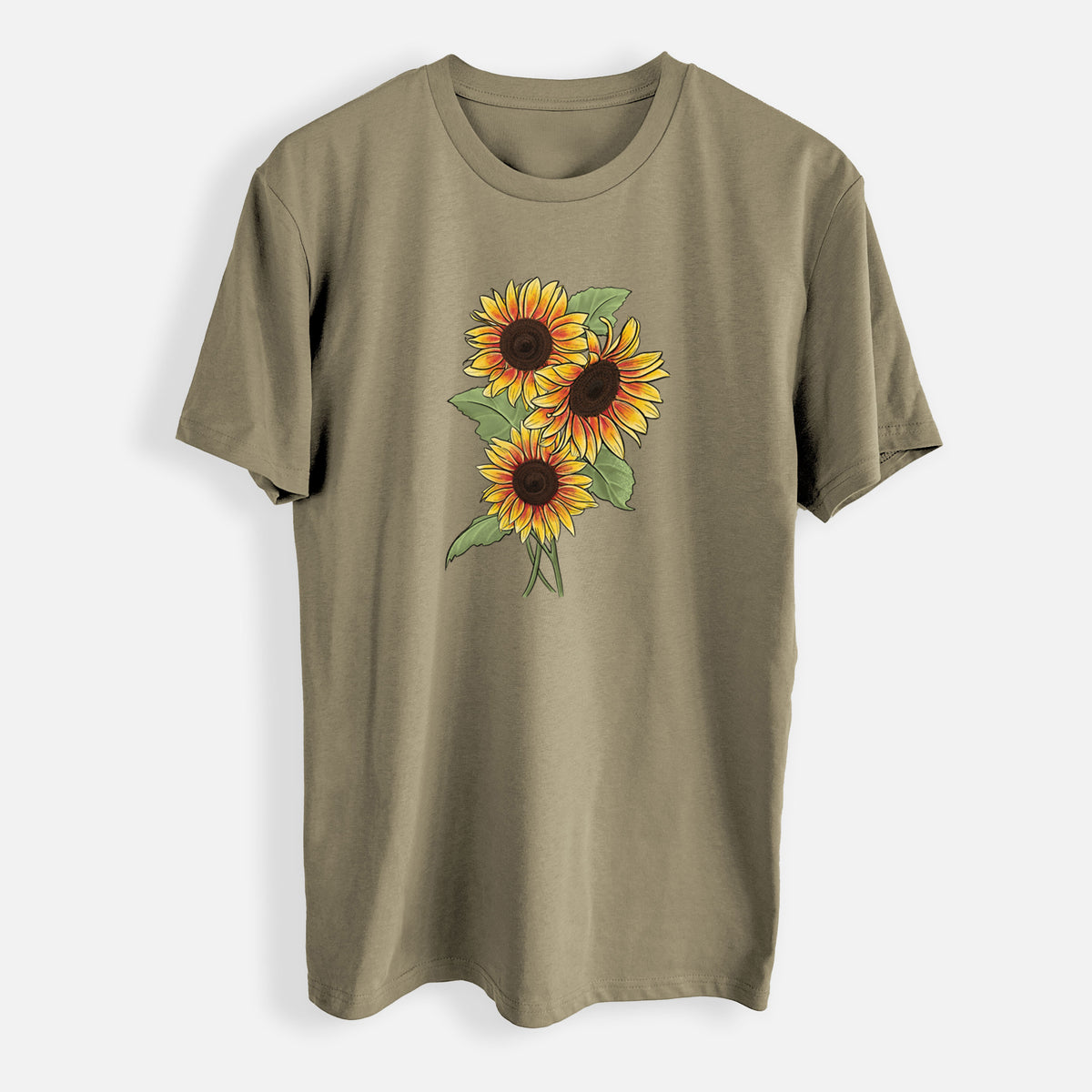 Firecracker Sunflowers - Helianthus annuus - Mens Everyday Staple Tee