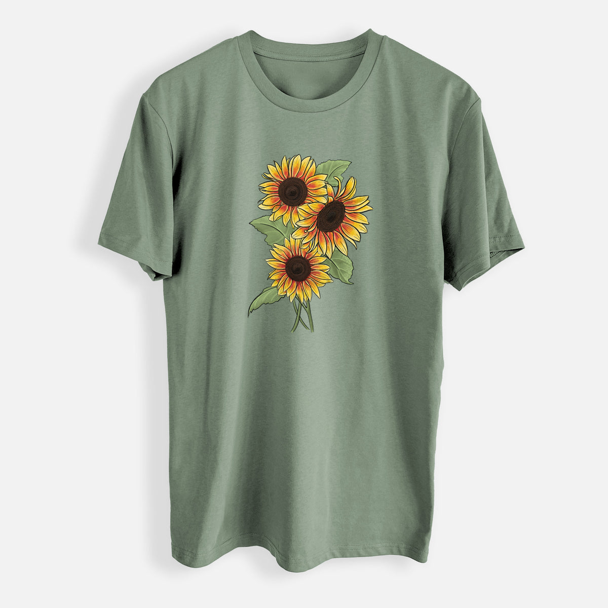 Firecracker Sunflowers - Helianthus annuus - Mens Everyday Staple Tee