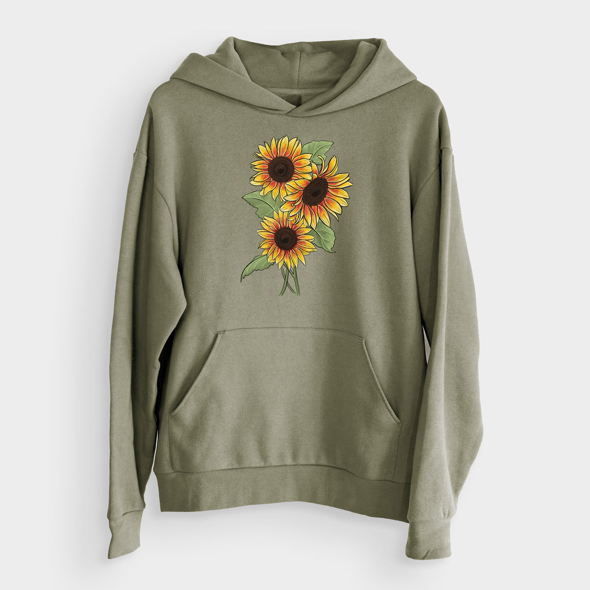 Firecracker Sunflowers - Helianthus annuus  - Bodega Midweight Hoodie