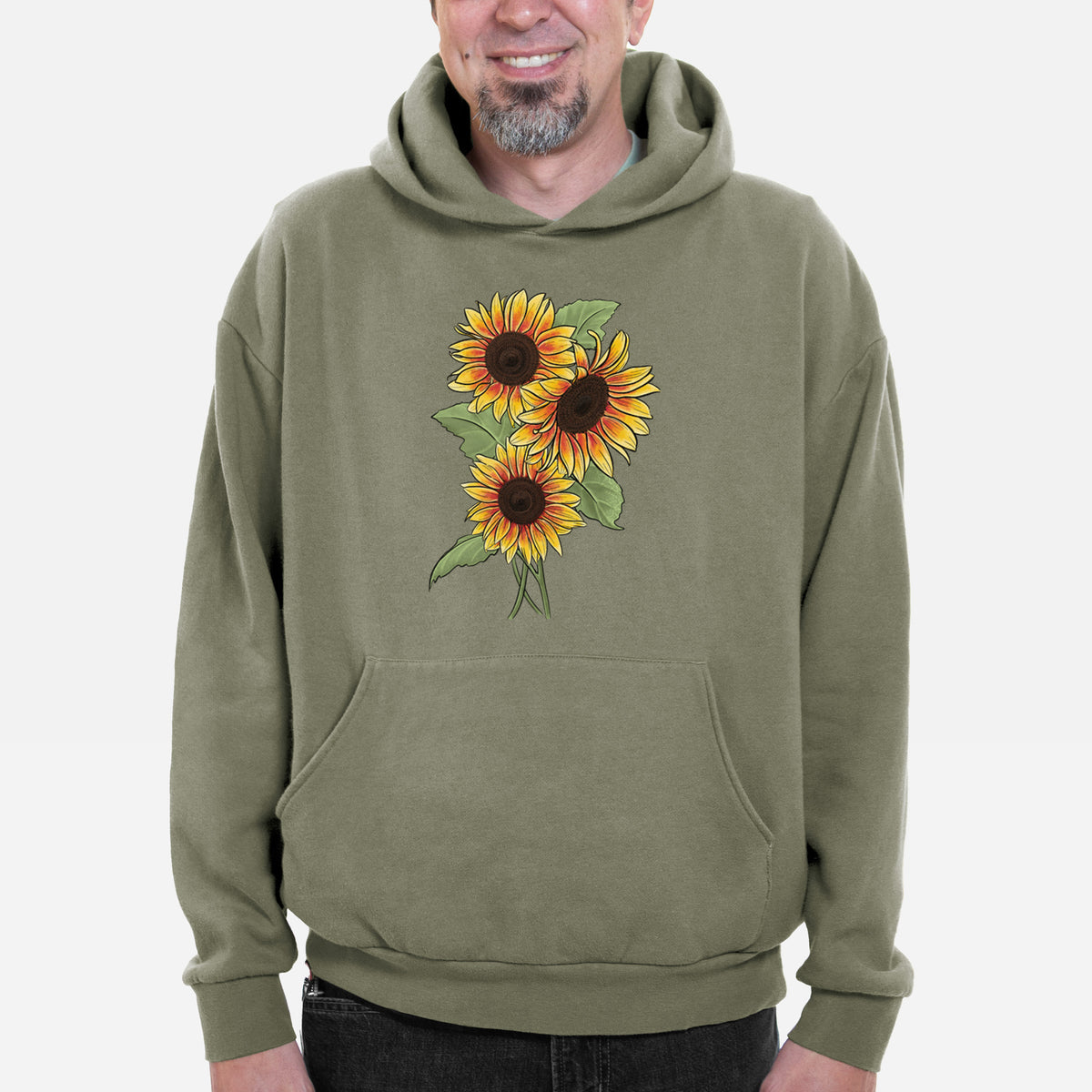 Firecracker Sunflowers - Helianthus annuus  - Bodega Midweight Hoodie