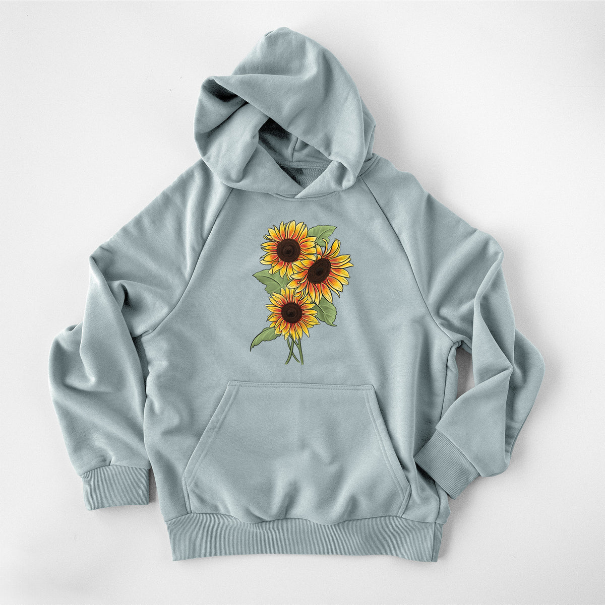 Firecracker Sunflowers - Helianthus annuus - UltraLuxe Heavyweight French Terry Hoodie