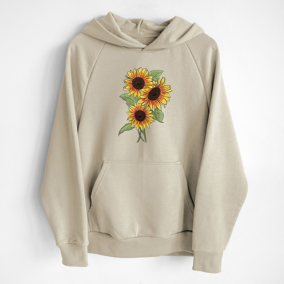 Firecracker Sunflowers - Helianthus annuus - UltraLuxe Heavyweight French Terry Hoodie