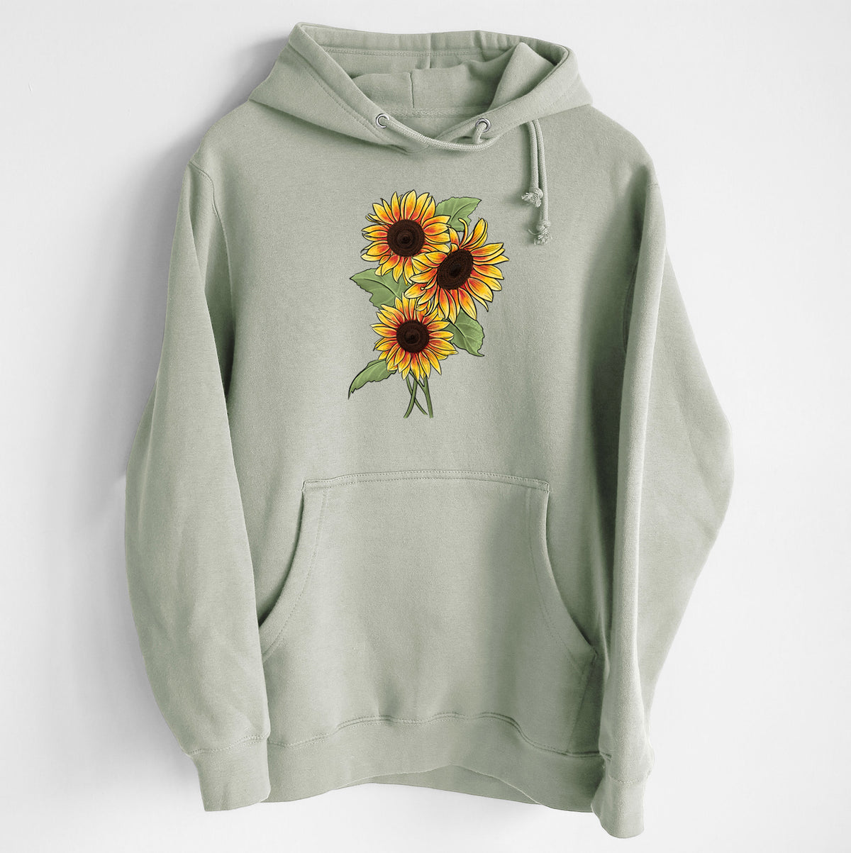 Firecracker Sunflowers - Helianthus annuus - Heavyweight Fleece Hoodie
