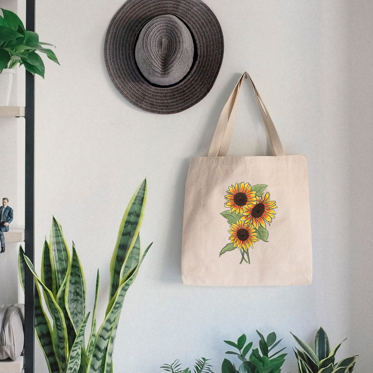 Firecracker Sunflowers - Helianthus annuus - Tote Bag