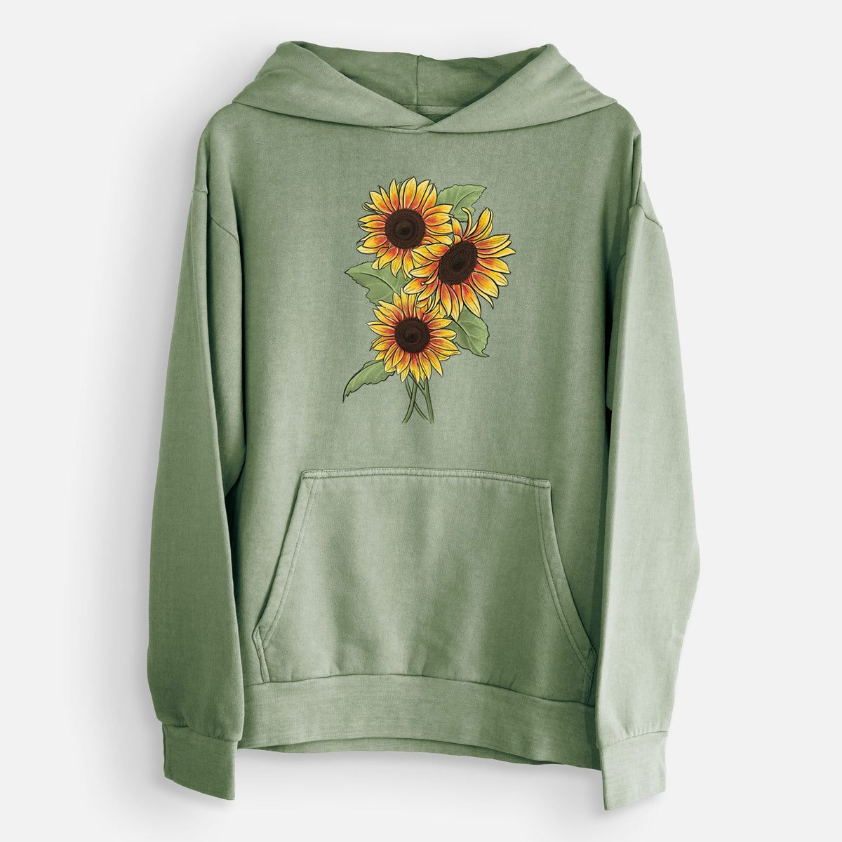 Firecracker Sunflowers - Helianthus annuus  - Urban Heavyweight Hoodie