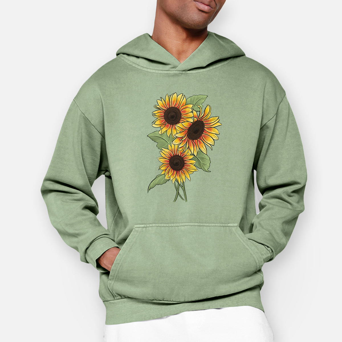 Firecracker Sunflowers - Helianthus annuus  - Urban Heavyweight Hoodie