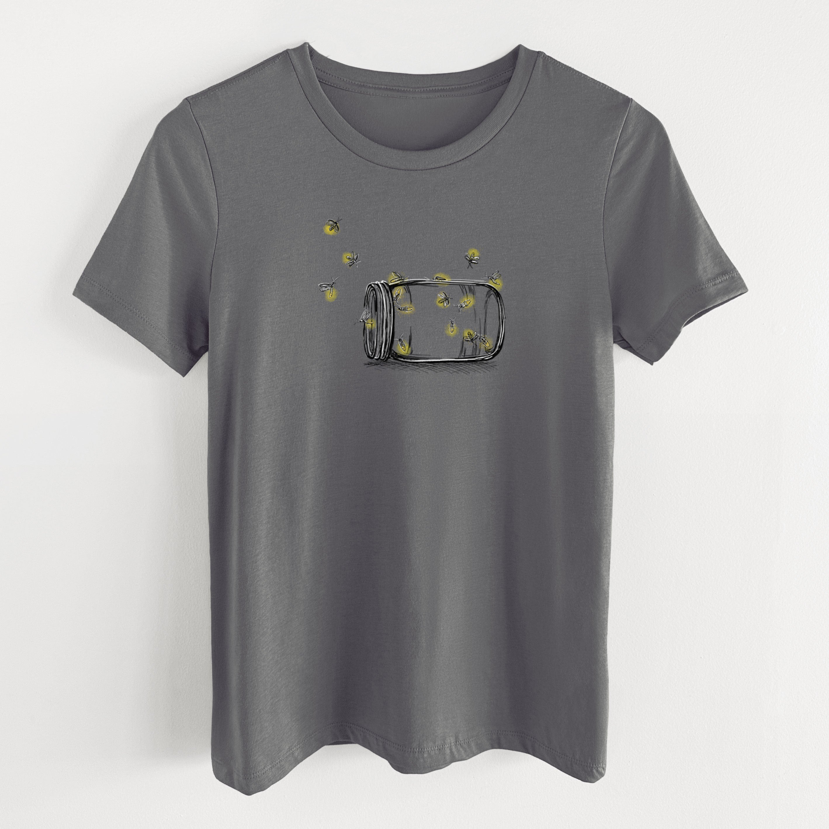 Summer Fireflies - Women's Lightweight Relaxed Fit 100% Cotton Crewneck