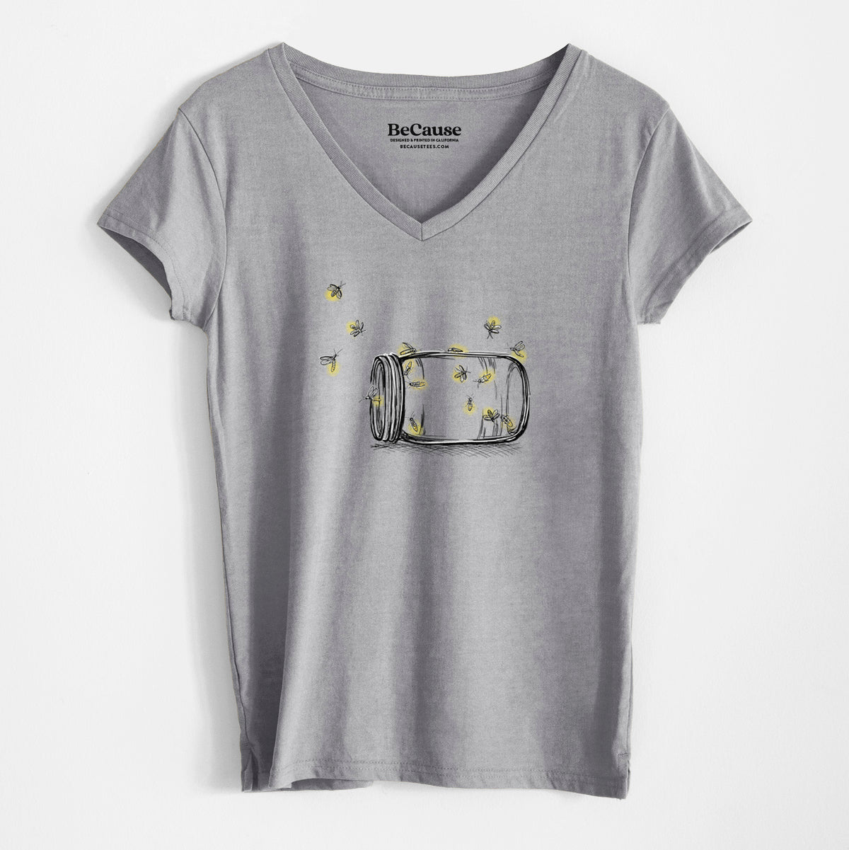 Summer Fireflies - Women&#39;s 100% Recycled V-neck