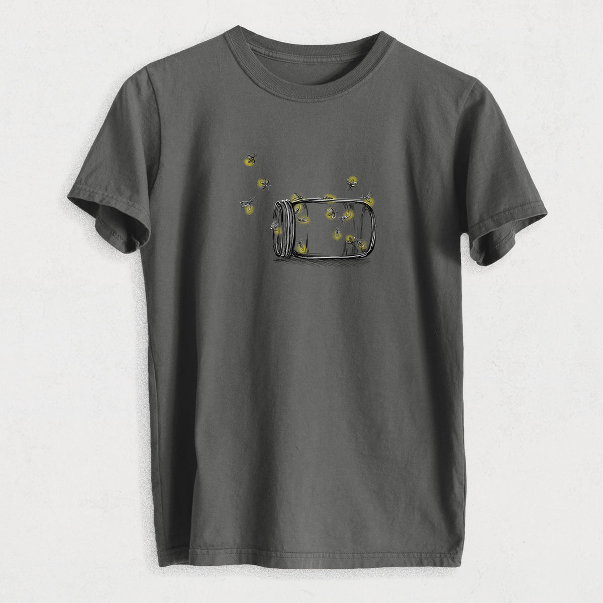 Summer Fireflies - Heavyweight Men&#39;s 100% Organic Cotton Tee