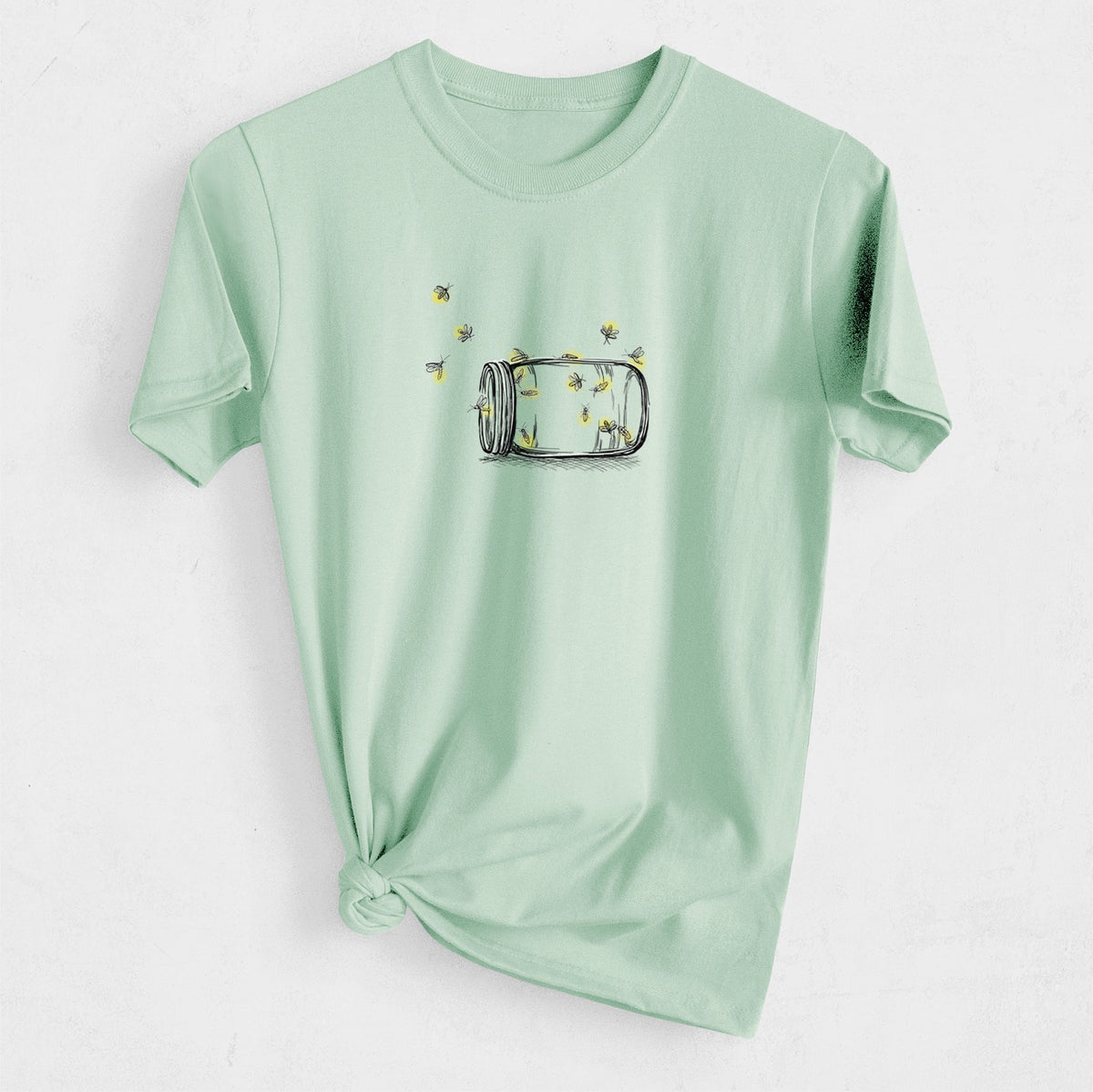 Summer Fireflies - Heavyweight Men&#39;s 100% Organic Cotton Tee