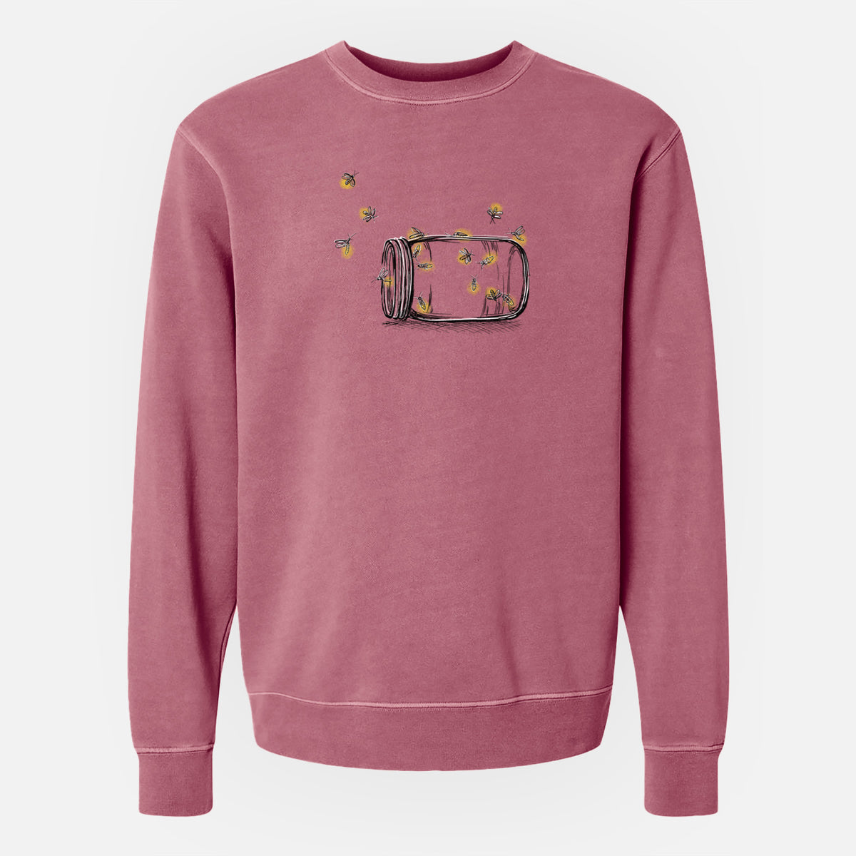 Summer Fireflies - Unisex Pigment Dyed Crew Sweatshirt
