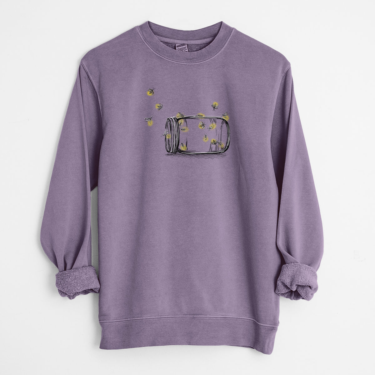 Summer Fireflies - Unisex Pigment Dyed Crew Sweatshirt
