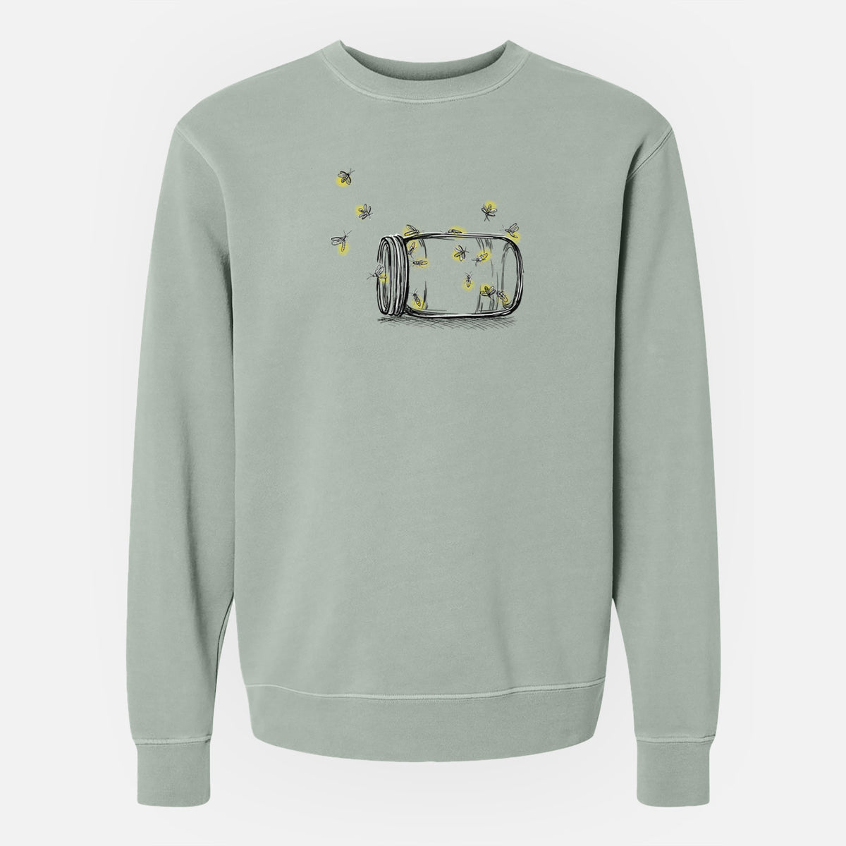 Summer Fireflies - Unisex Pigment Dyed Crew Sweatshirt
