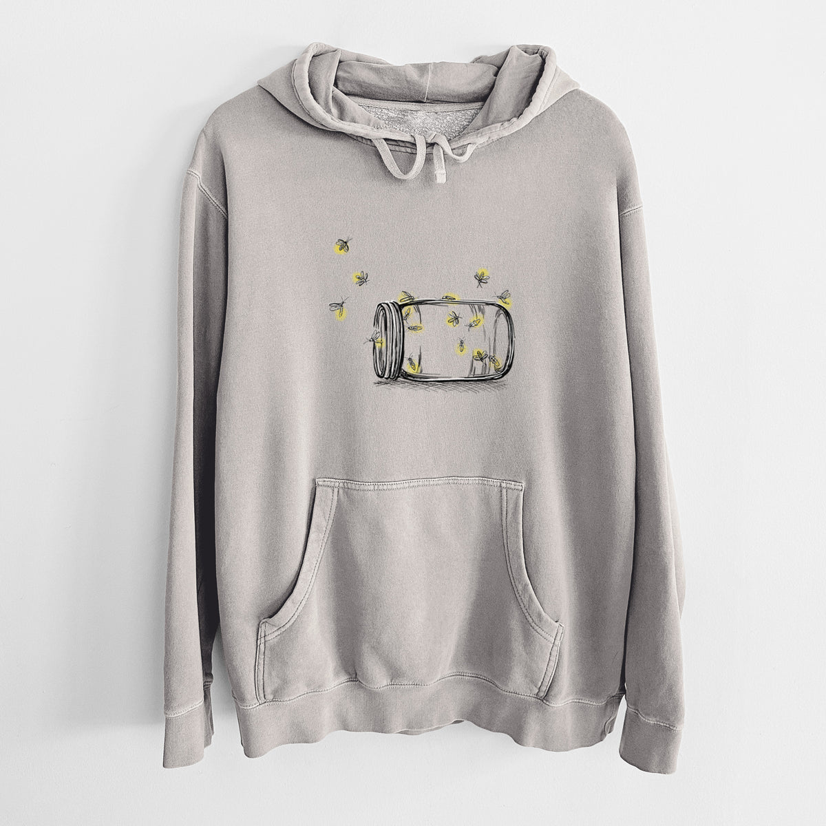 Summer Fireflies - Unisex Pigment Dyed Hoodie