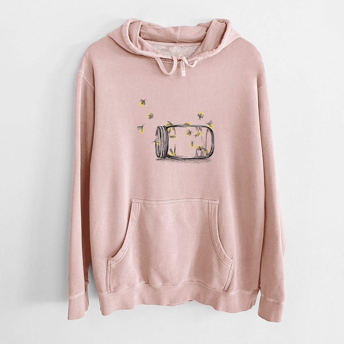 Summer Fireflies - Unisex Pigment Dyed Hoodie