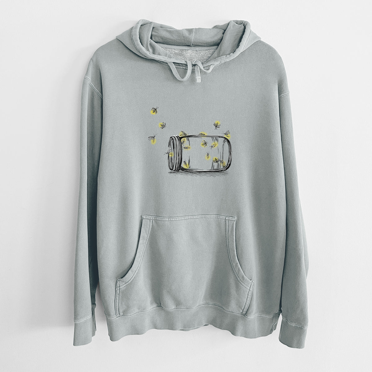 Summer Fireflies - Unisex Pigment Dyed Hoodie