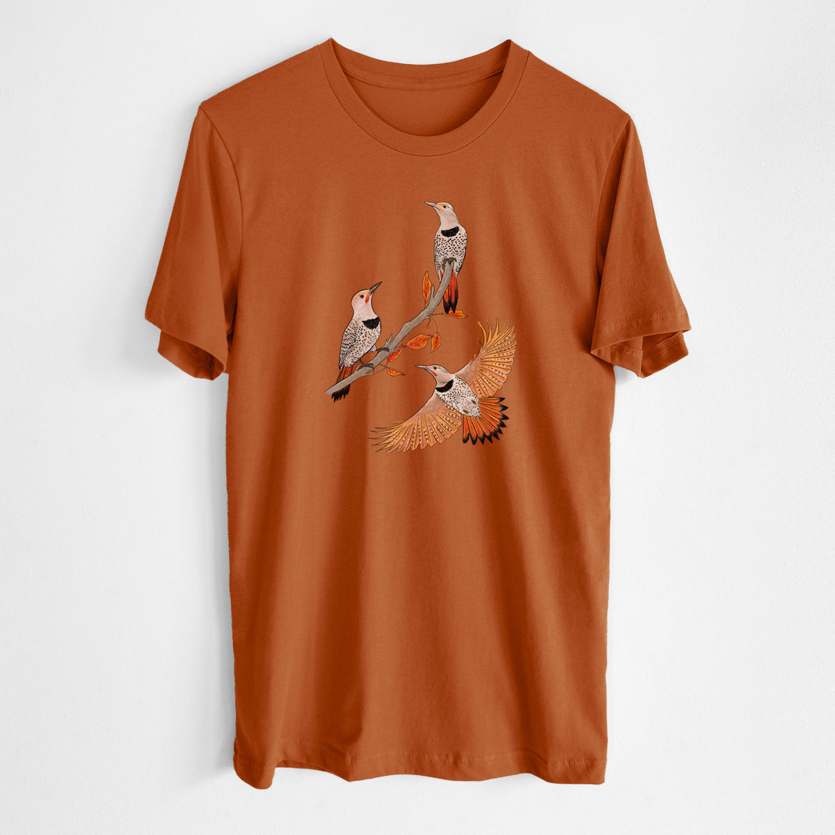 Northern Flickers (Red-shafted) - Colaptes auratus - Lightweight 100% Cotton Unisex Crewneck
