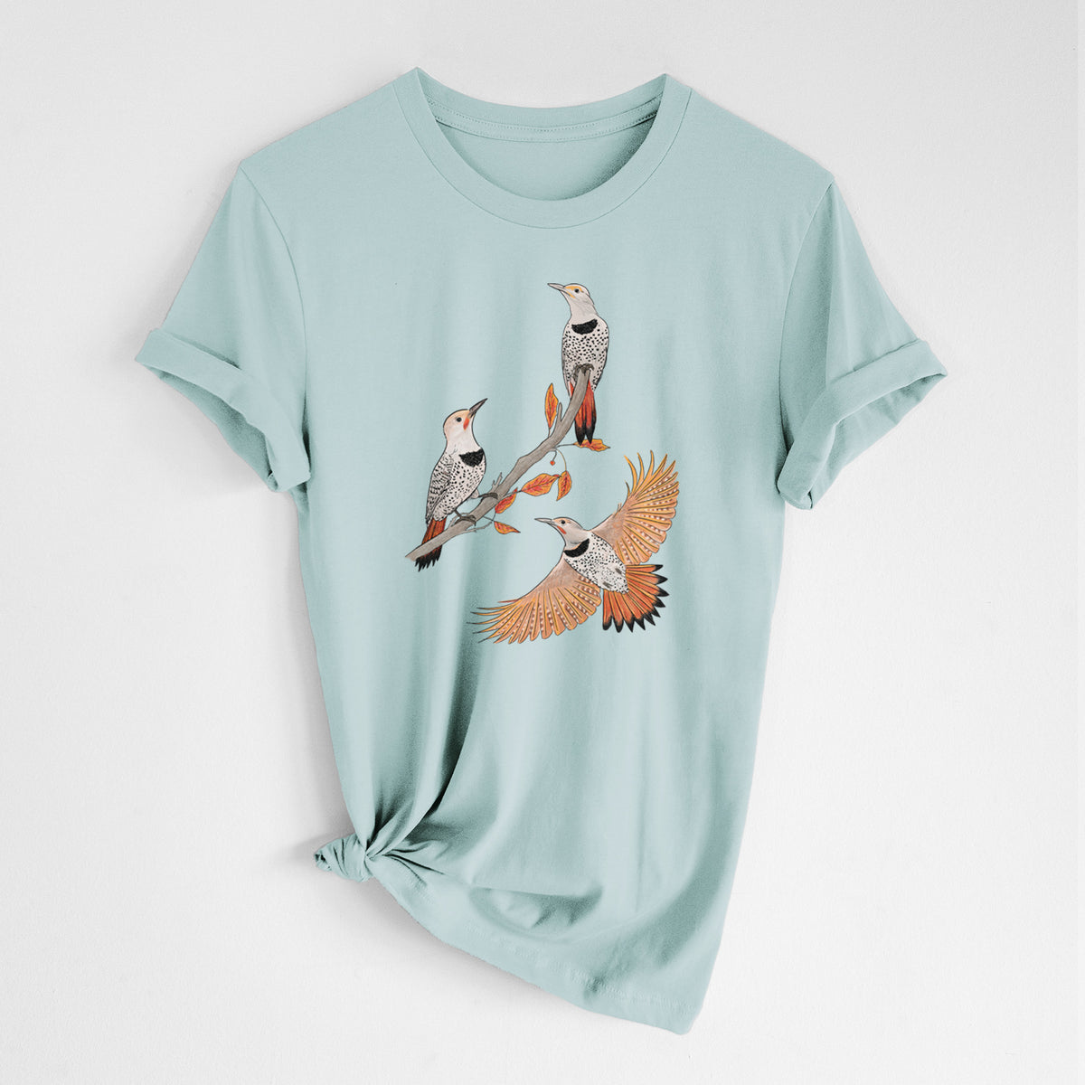 Northern Flickers (Red-shafted) - Colaptes auratus - Lightweight 100% Cotton Unisex Crewneck