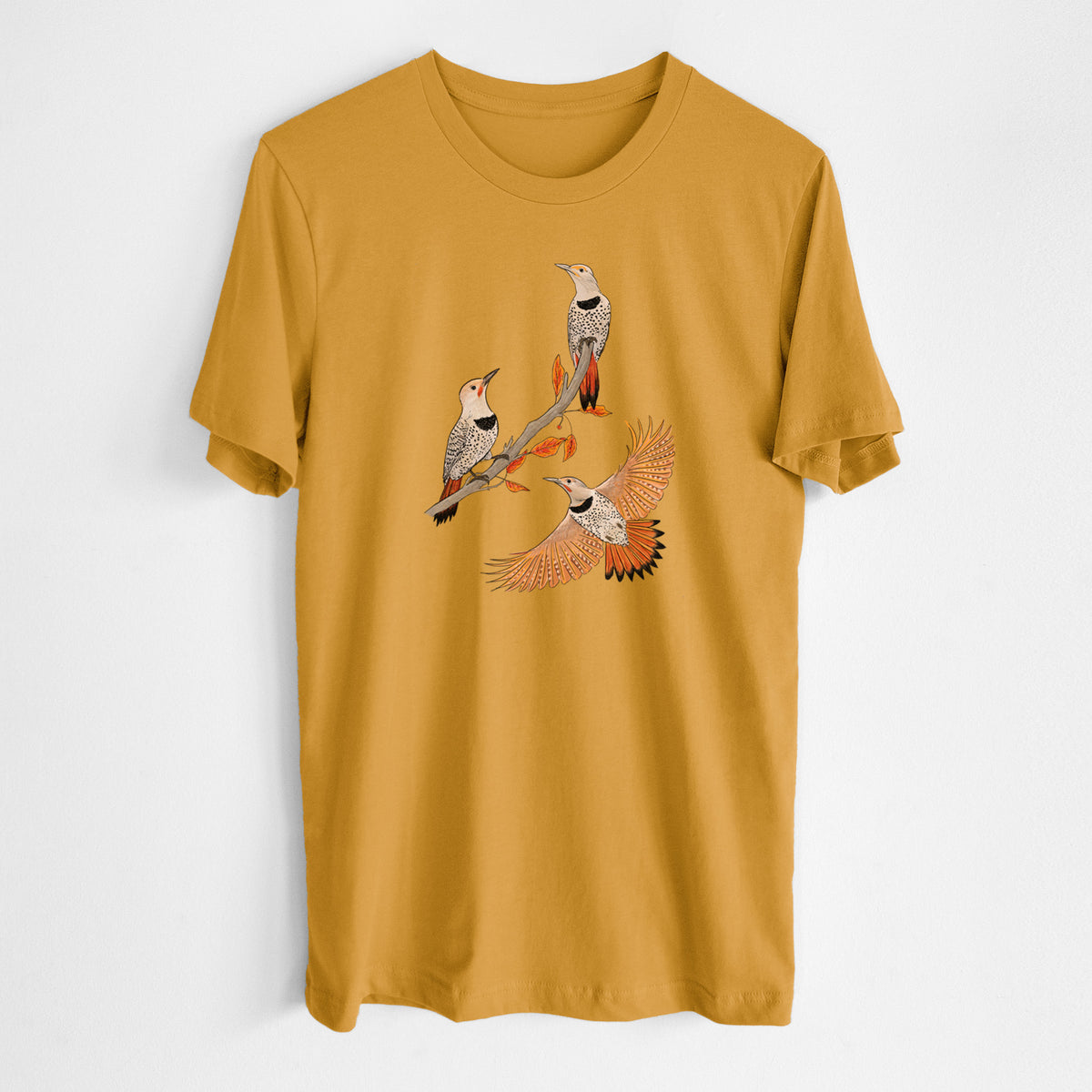 Northern Flickers (Red-shafted) - Colaptes auratus - Lightweight 100% Cotton Unisex Crewneck